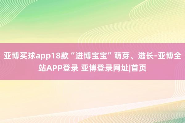 亚博买球app18款“进博宝宝”萌芽、滋长-亚博全站APP登录 亚博登录网址|首页
