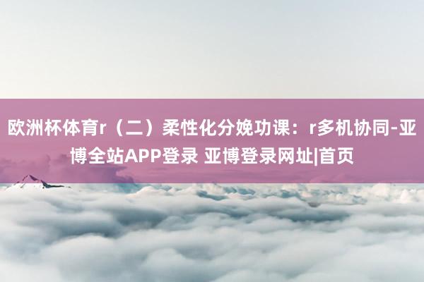 欧洲杯体育r（二）柔性化分娩功课：r多机协同-亚博全站APP登录 亚博登录网址|首页